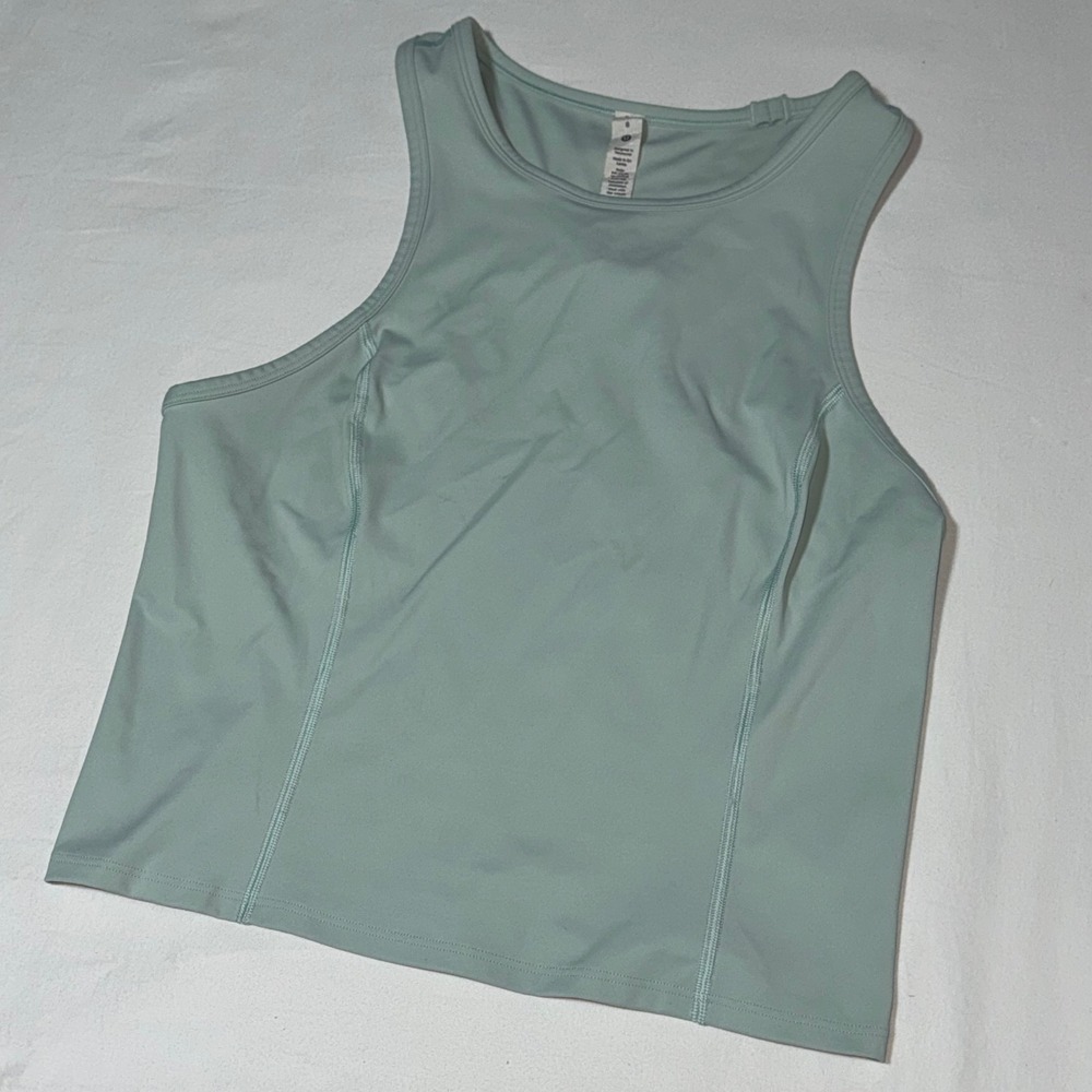 Lululemon Invigorate Training Tank Top Mint Green Racerback Size 8